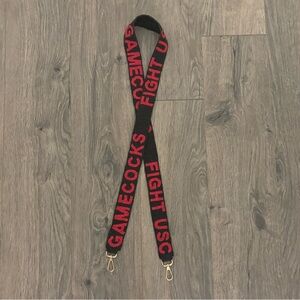 Adjustable Black and Red 'Gamecocks Fight USC' Strap